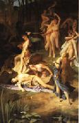 Emile Levy Death of Orpheus USA oil painting artist